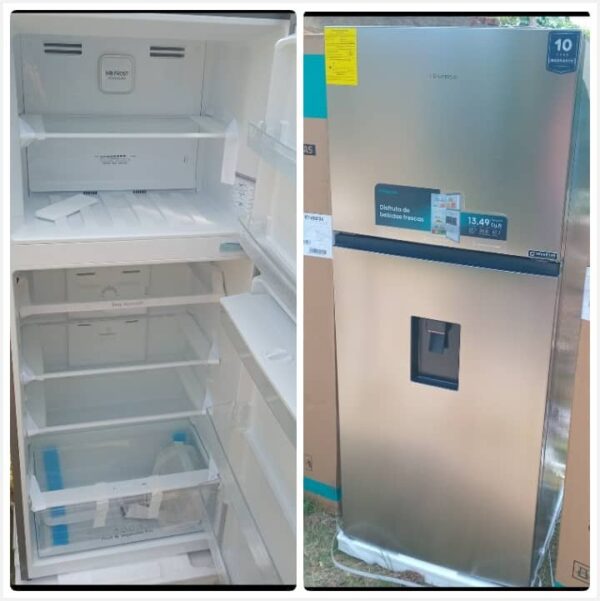 Refrigerador Top mount Hisense 14 pies tecnología inverter RT14N6CDX - Imagen 5