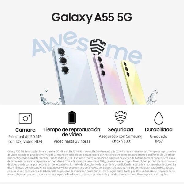 Samsung Galaxy A55 5G 256gb 8gb Negro - Imagen 2