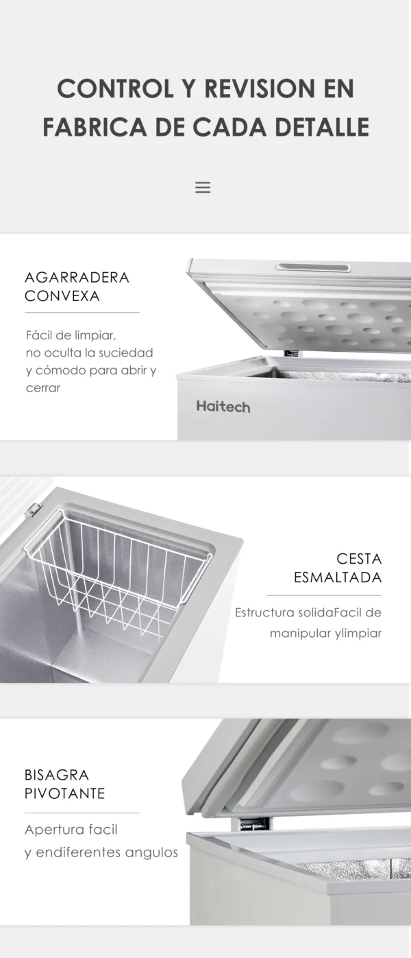 Freezer Horizontal Congelador Nevera 5.6cu.ft (155L) BD-155 - Imagen 4
