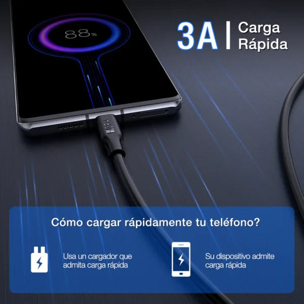 1HORA Type C Cable 3A - Imagen 3