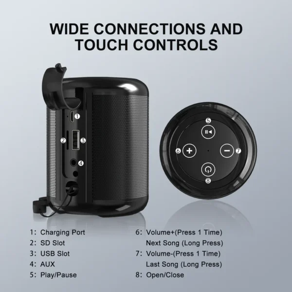 Altavoz Bluetooth portátil BOC062 1HORA - Imagen 2