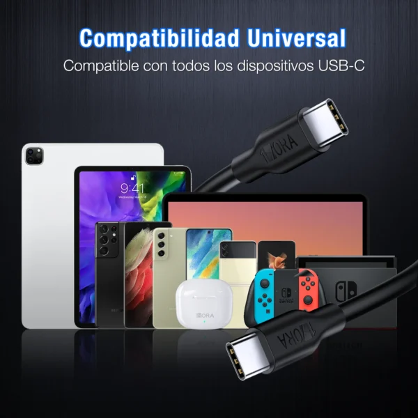 1HORA Type C Cable 3A - Imagen 6