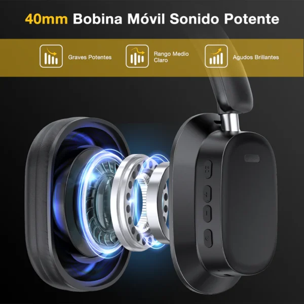 1HORA Audifonos Inalambricos Diadema AUT250 - Imagen 4