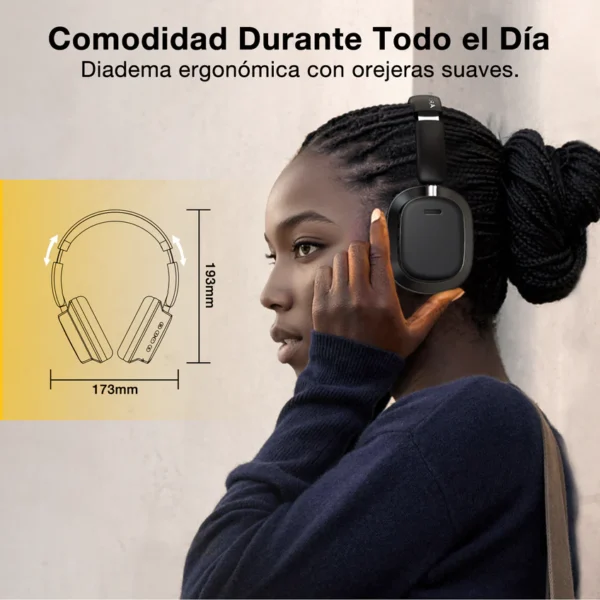 1HORA Audifonos Inalambricos Diadema AUT250 - Imagen 3