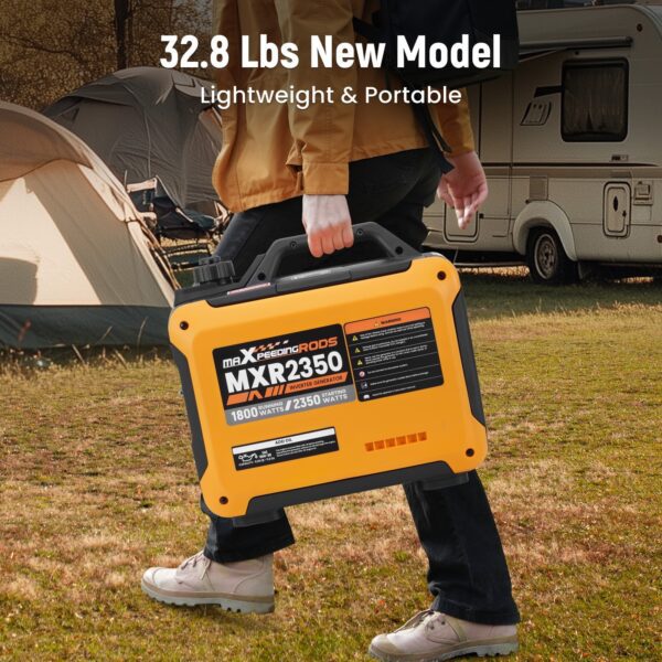 Generador inversor portátil MaXpeedingrods de 2350 W, equipo ligero de gasolina . - Imagen 7