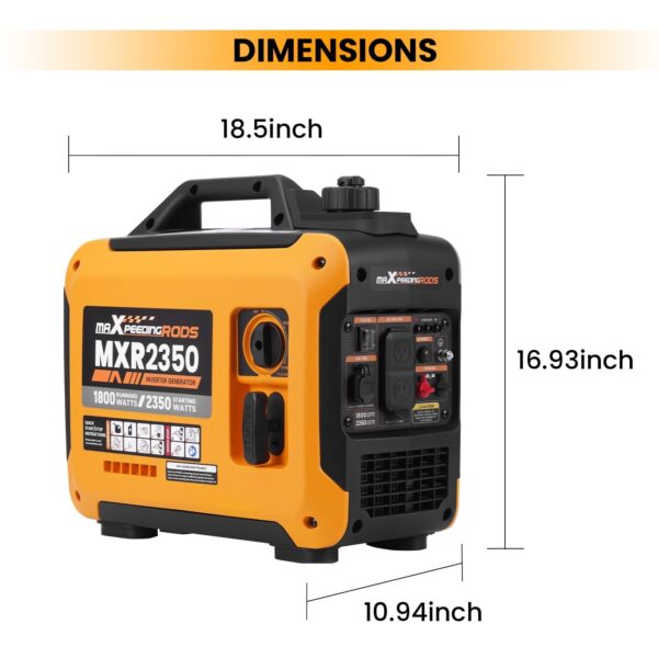 Generador inversor portátil MaXpeedingrods de 2350 W, equipo ligero de gasolina . - Imagen 9