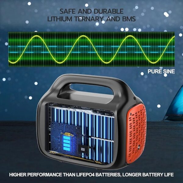Estación de energía portátil de 600 W, generador solar de 642 Wh con onda sinusoidal pura. - Imagen 8