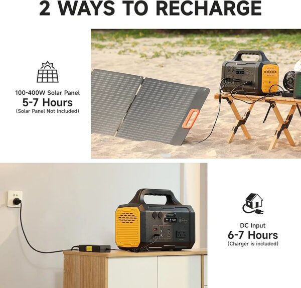 Estación de energía portátil de 1000 W (1075 Wh/120 V) generador solar (panel solar no incluido). - Imagen 10