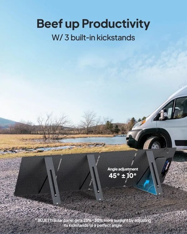 BLUETTI Generador solar AC180 con panel solar de 200 W, estación de energía portátil de 1,152 Wh con 4 salidas de CA de 1,800 W (sobretensión de 2,700 W). - Imagen 3