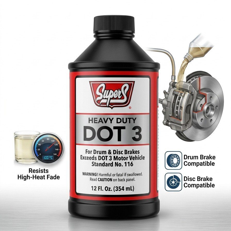 SUPER S DOT 3 HEAVY DUTY BRAKE FLUID