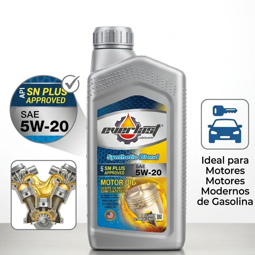 Aceite Semisintetico Americano 5w20 5w-20 Api Sn
