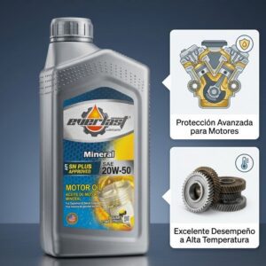 Aceite Mineral 20w-50 Gasolina Y Diesel Api Sn
