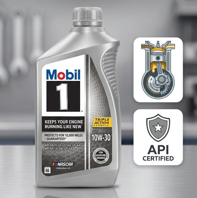 Mobil 1 - Aceite sintético avanzado 10W30 - 6/1 qt