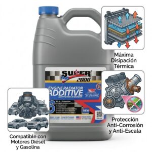SUPER 2000 ADITIVO PARA RADIADOR DE MOTOR .