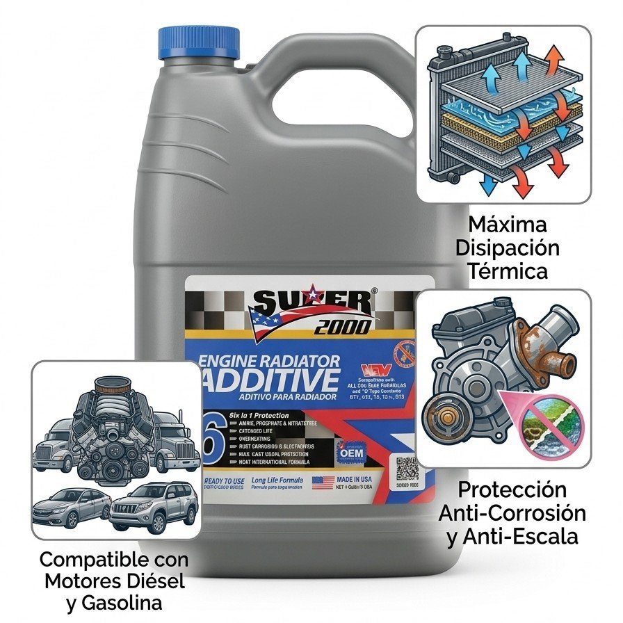 SUPER 2000 ADITIVO PARA RADIADOR DE MOTOR .