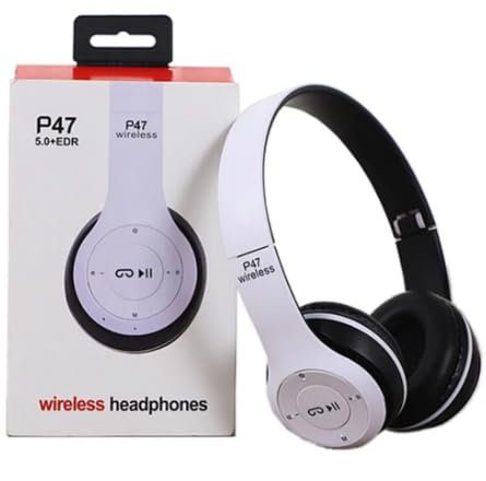 P47 - Auriculares inalámbricos Bluetooth sobre la oreja