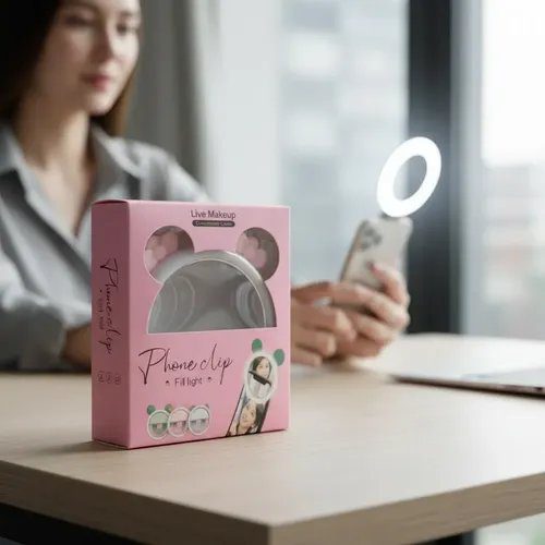 Aro Luz Selfie Orejas Usb 3 Intensidades Led Para Celular - Imagen 2