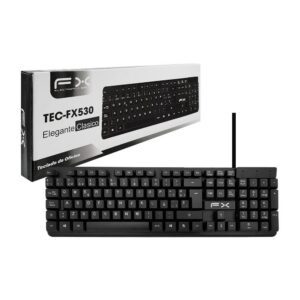 Teclado de cable modelo TEC-FX530, Teclado y Mouse