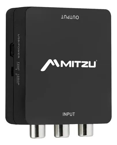 Convertidor Mini Av A Hdmi Con Entrada Rca Mhd-1024 Mitzu - Imagen 2