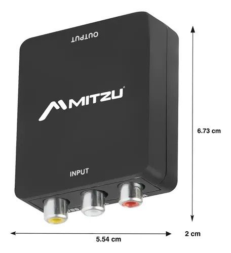 Convertidor Mini Av A Hdmi Con Entrada Rca Mhd-1024 Mitzu