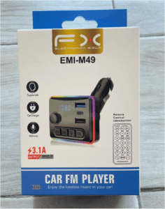Transmisor de música para carro BLUETOOTH/ USB/ AUX