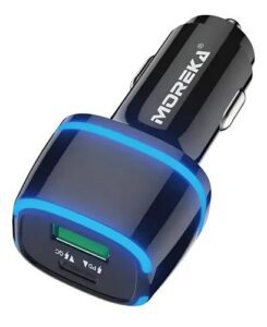 Cargador P/auto Doble Super Rápido Tipo C Y Usb 20 W
