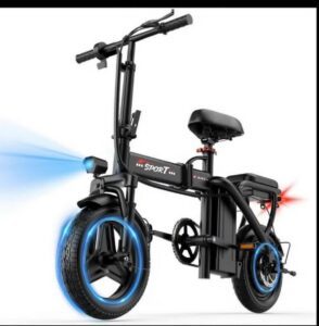 Bicicleta Eléctrica Plegable 1200W." sporT 48V 10 Ah