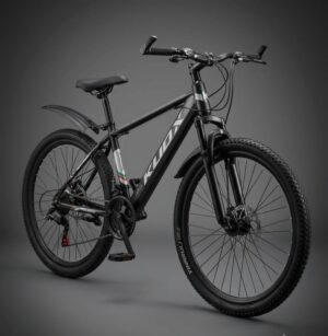 KUOX Black Storm - Bicicleta de Montaña (MTB) con Frenos de Disco medidas 26