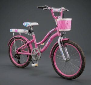 Rosa Explorer - Bicicleta Infantil con Canasta y Asiento Doble medida 20
