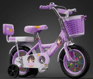 MOZU Little Princess - Bicicleta Infantil con Asiento Trasero medida 20