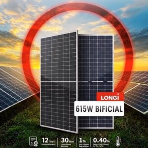 Panel Solar LONGi 615W Bifacial