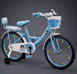 Bicicleta Infantil MOZU con Canasto y Asiento Trasero medida 20
