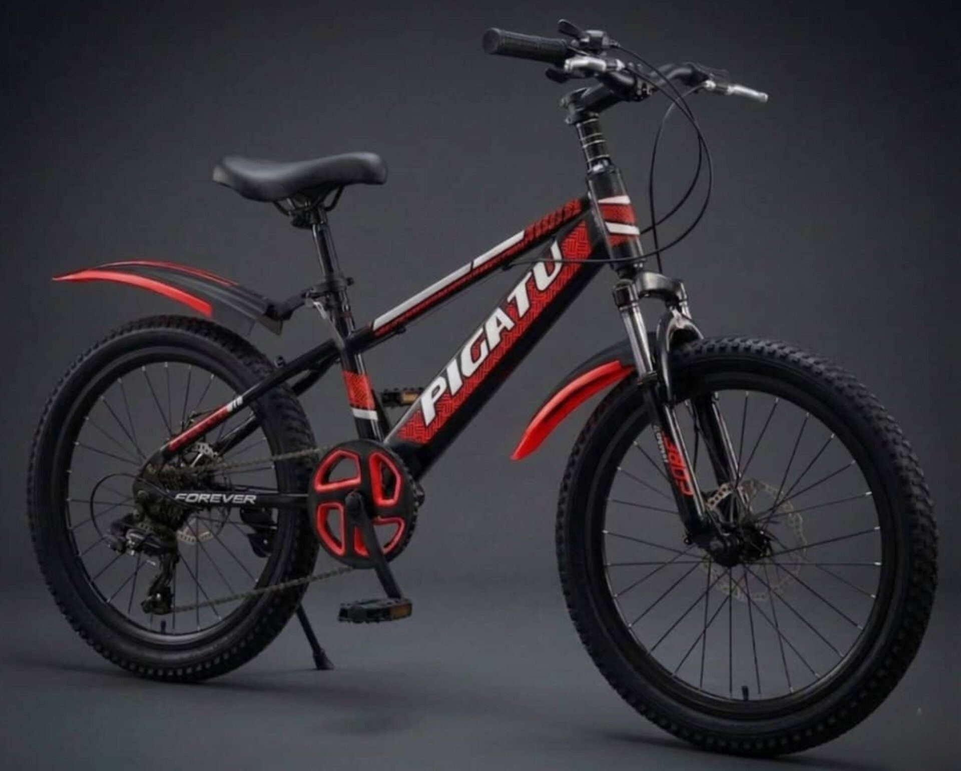 Bicicleta MTB Juvenil PIGATU con Freno de Disco y Suspensión medida 18