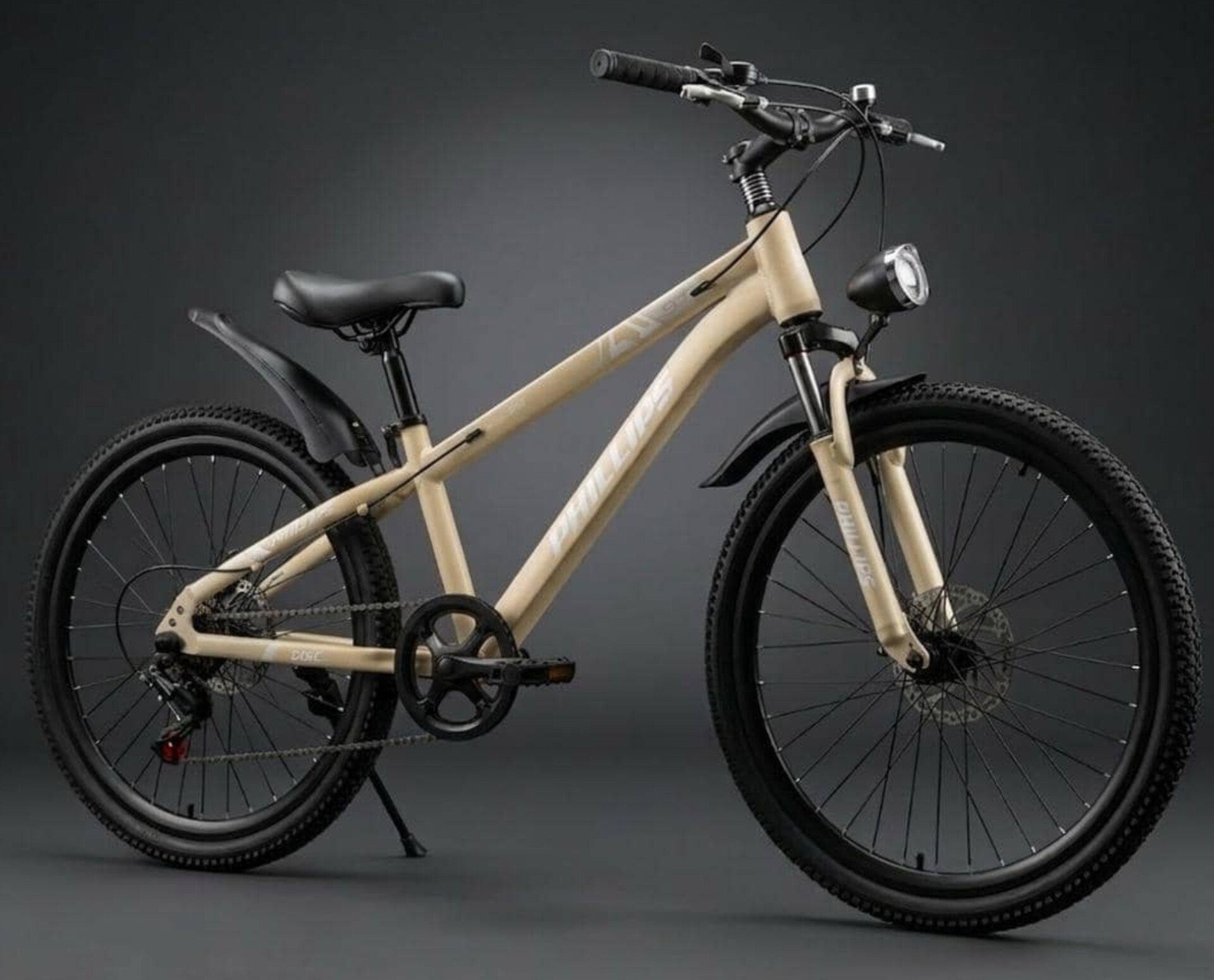 Bicicleta Urbana-MTB PHILIPS con Faro LED y Freno de Disco medida 24 - Imagen 2