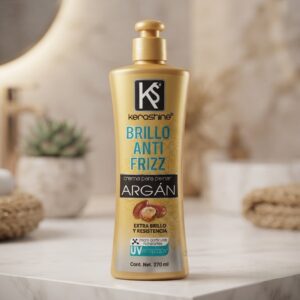 Crema para Peinar Keroshnine Brillo Anti Frizz con Argán.