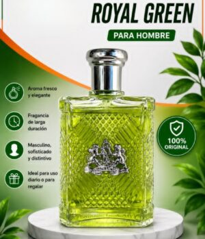 Perfume Royal Green – Fragancia Fresca, Elegante y Distintiva para Hombre