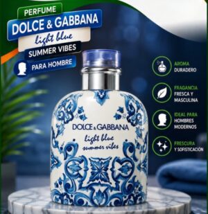 Perfume Dolce & Gabbana Light Blue Summer Vibes – Edición Limitada para Hombre