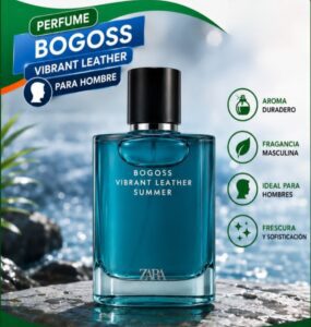 Perfume Zara Bogoss Vibrant Leather Summer – Edición Fresca para Hombre