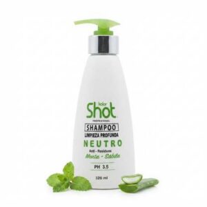 Shampoo Neutro de Limpieza Profunda Kolor Shot - Menta y Sábila (320ml)