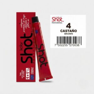 Tinte en Crema Profesional Kolor Shot 4 Castaño (Brown)