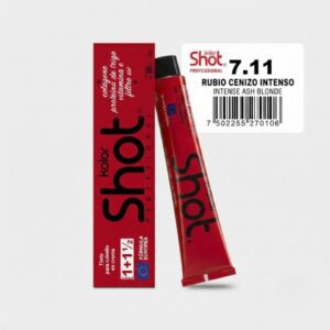 Tinte en Crema Profesional Kolor Shot 7.11 Rubio Cenizo Intenso (Intense Ash Blonde)