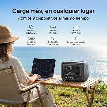 BLUETTI Elite 100 V2 Estación de Energía Portátil 1024Wh, Generador Solar - Imagen 6