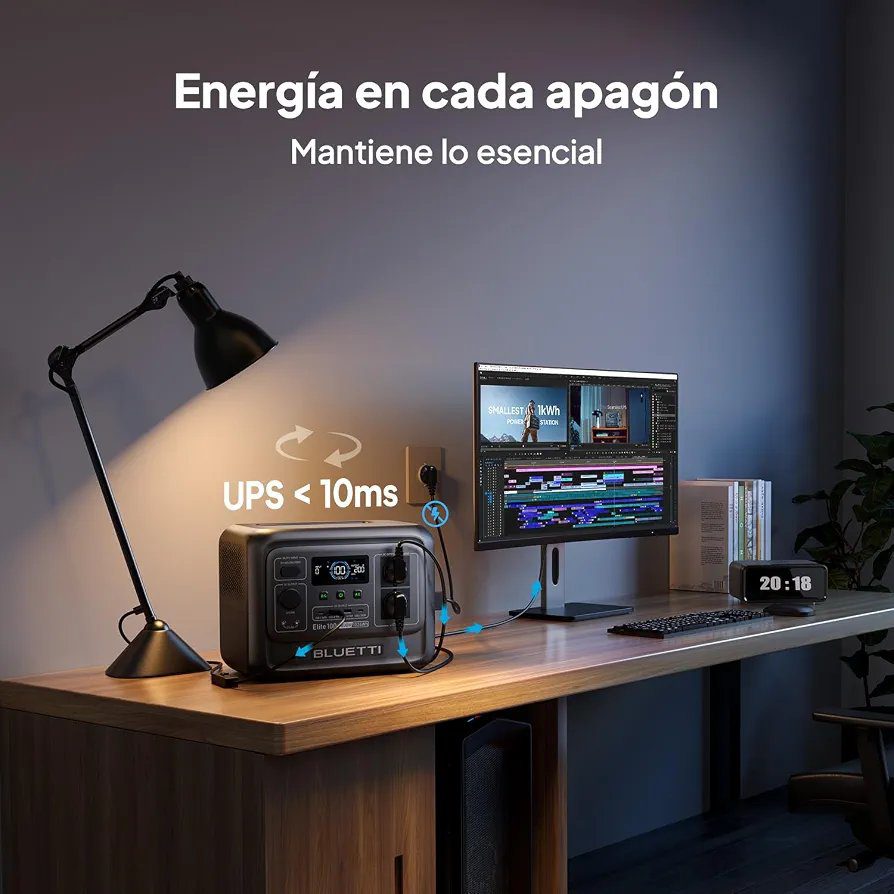 BLUETTI Elite 100 V2 Estación de Energía Portátil 1024Wh, Generador Solar - Imagen 10