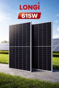Panel Solar LONGi Bifacial 615W (Modelo LR5-72HTH 615M)