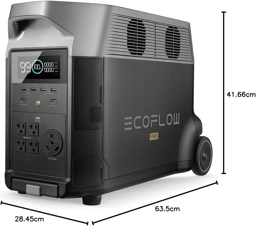 EF ECOFLOW Estación de energía portátil DELTA Pro de 3600 Wh, 5 salidas de CA de 120 V, 3600 W - Imagen 2