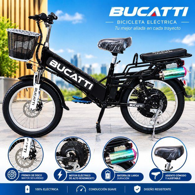 Bucatti Bicicleta Eléctrica 1000W - Imagen 2