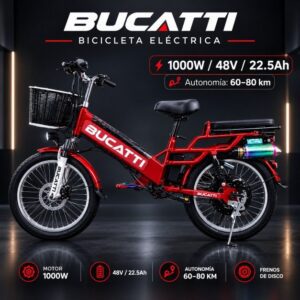 Bucatti Bicicleta Eléctrica 1000W