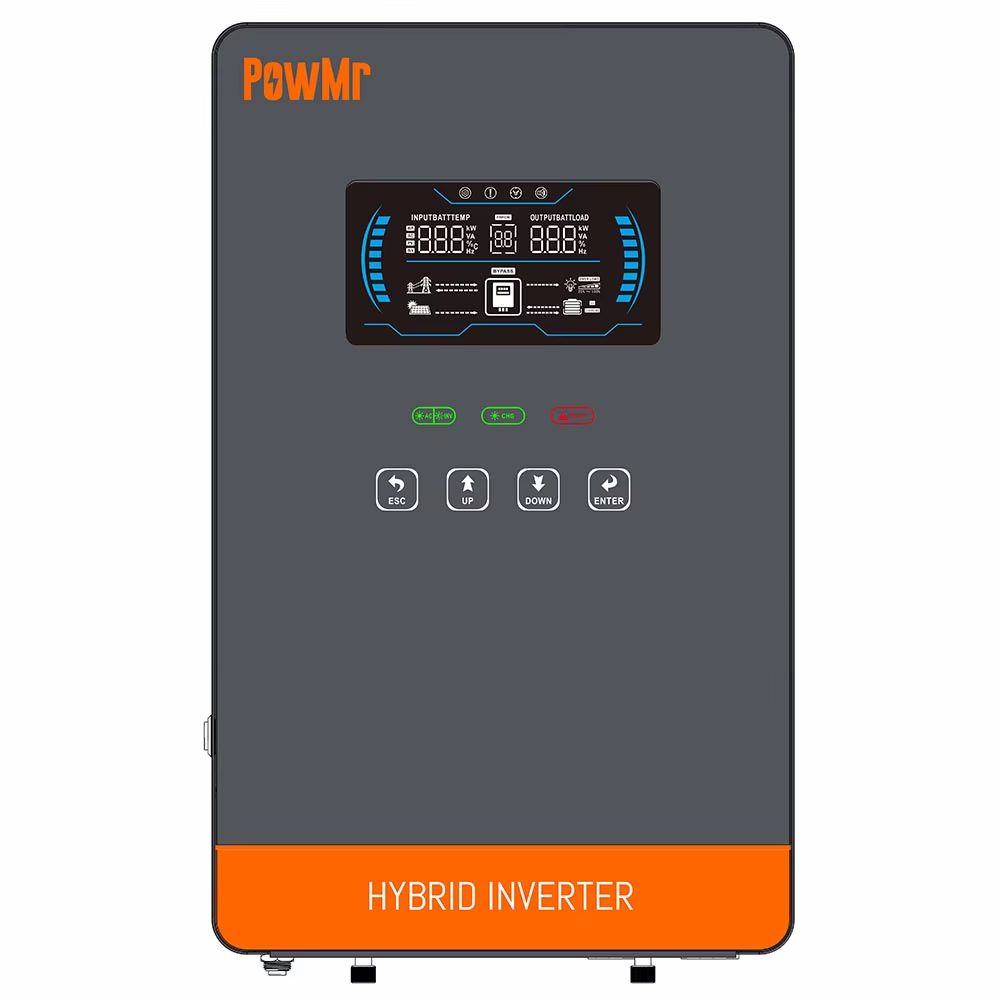 Inversor solar todo en uno PowMr de 4.5KW, 24Vdc, de onda sinusoidal pura, con salida de 110/120Vac y MPPT de 140A, de gran demanda - Imagen 5